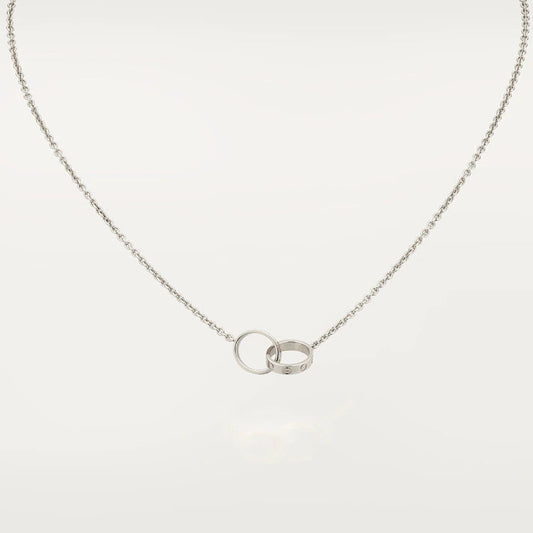 [Glow Jewelry]LOVE NECKLACE PINK GOLD AND SILVER