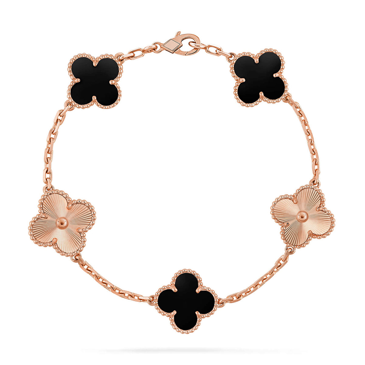 [Glow Jewelry]Neue CLOVER 5 MOTIF ONYXS ARMBAND KOLLEKTION