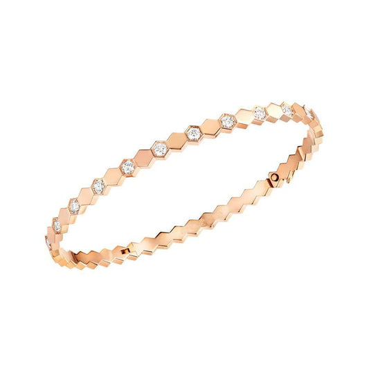 グロウジュエリー BEE LOVE ピンクゴールド ダイヤモンド ブレスレット