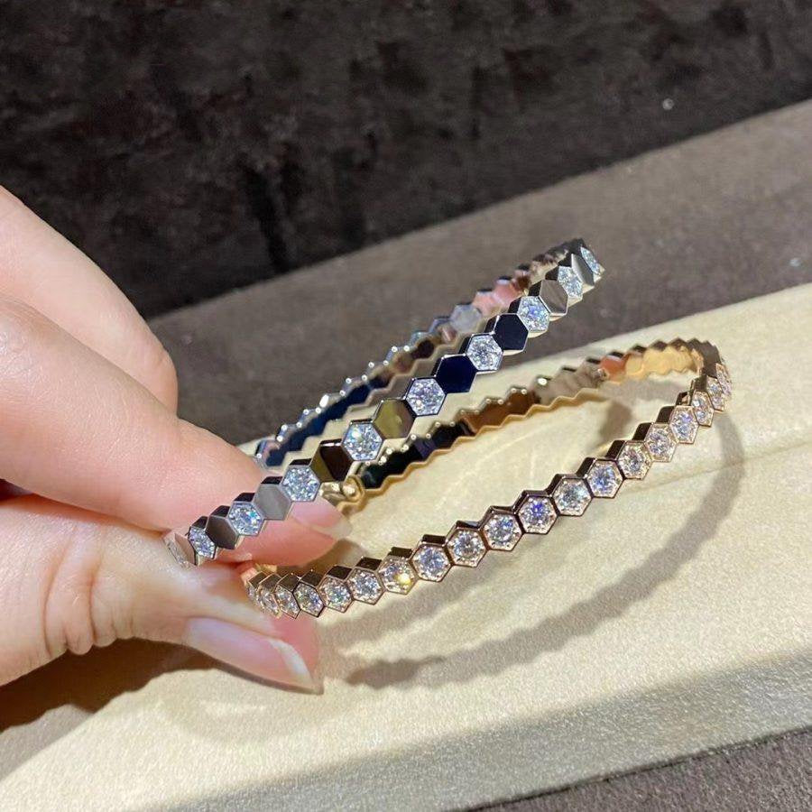 [Glow Jewelry]BEE LOVE GOLD BRACELET FULL DIAMOND
