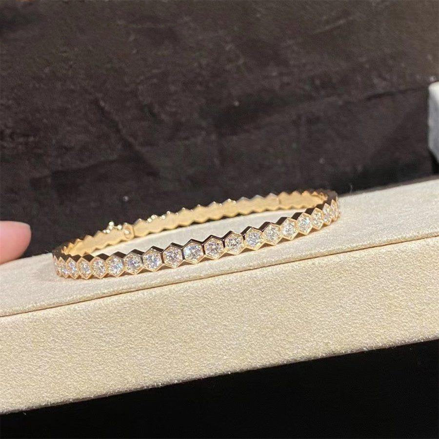 ¡®Glow Jewelry¡¯BEE LOVE GOLD BRACELET FULL DIAMOND