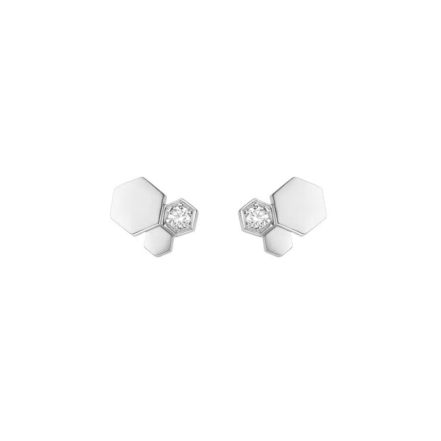 „Glow Jewelry“ BEE LOVE SILBERNE DIAMANT-OHRRINGE