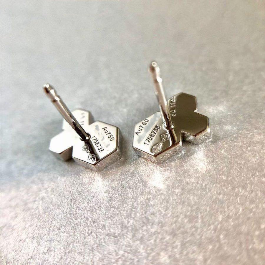 „Glow Jewelry“ BEE LOVE SILBERNE DIAMANT-OHRRINGE