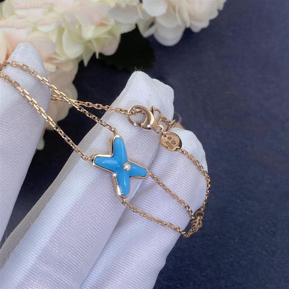 [Glow Jewelry]JEUX BRACELET TURQUOISE PINK GOLD 1 DIAMOND