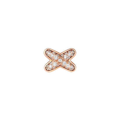 'Glow Jewelry' PINK GOLD DIAMOND OHRRINGE