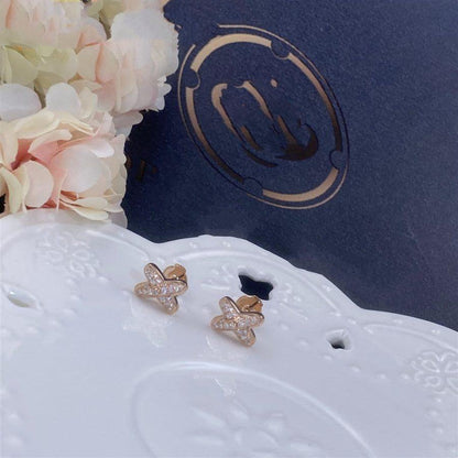 'Glow Jewelry' PINK GOLD DIAMOND OHRRINGE