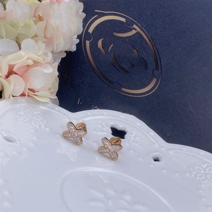 'Glow Jewelry' PINK GOLD DIAMOND OHRRINGE