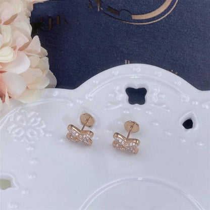 'Glow Jewelry' PINK GOLD DIAMOND OHRRINGE