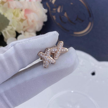 'Glow Jewelry' PINK GOLD DIAMOND OHRRINGE