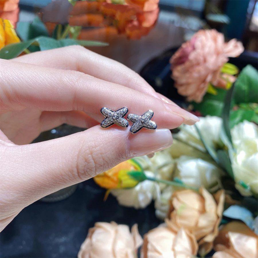 „Glow Jewelry“ JEUX DE SILBER DIAMANT OHRRINGE