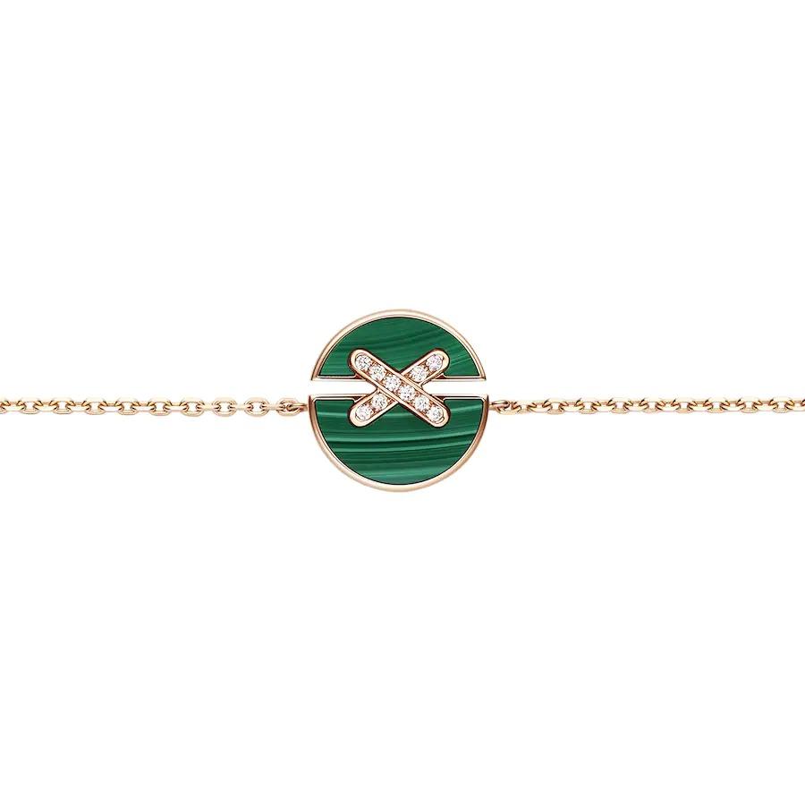 ¡®Glow Jewelry¡¯JEUX DE BRACELET MALACHITE PINK GOLD DIAMONDS