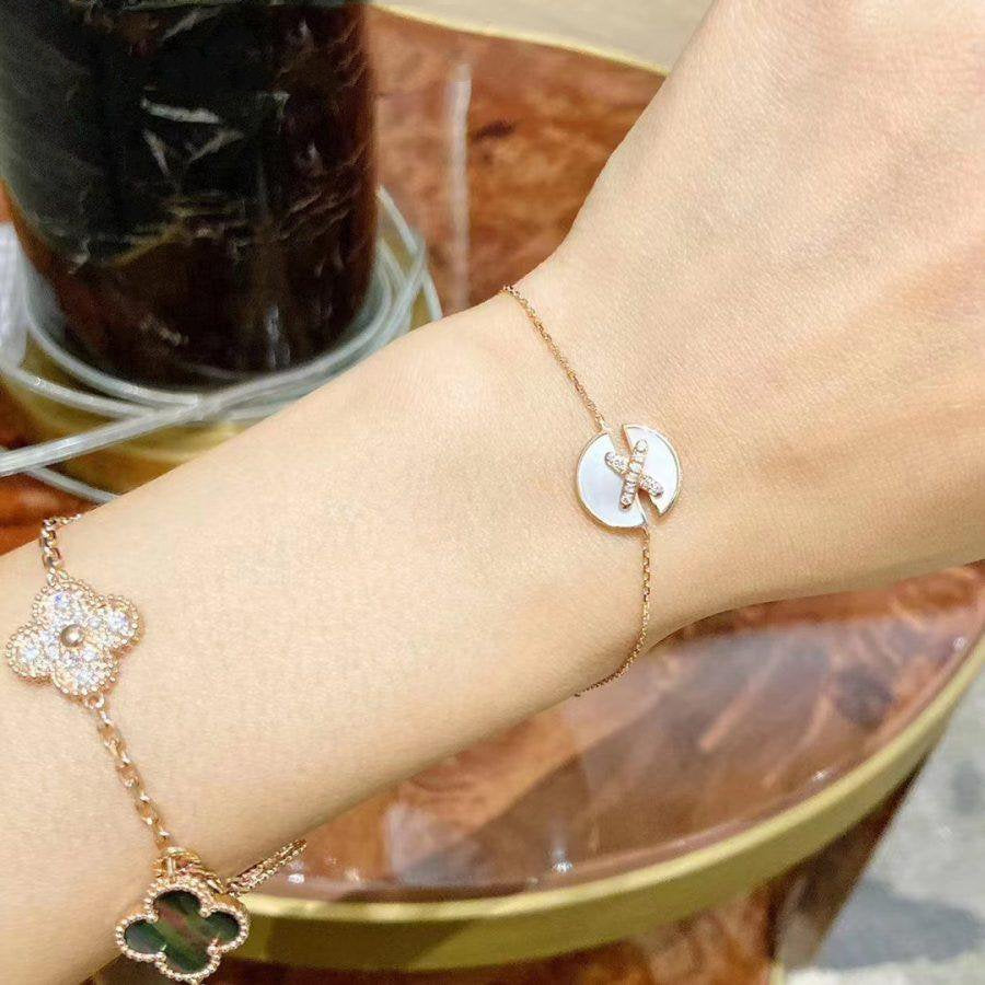¡®Glow Jewelry¡¯JEUX DE BRACELET MOP PINK GOLD DIAMONDS