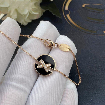 ¡®Glow Jewelry¡¯JEUX DE BRACELET ONYX PINK GOLD DIAMOND