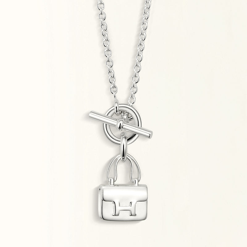 «Glow Jewelry» POP H ANHÄNGER SILBERNE HALSKETTE