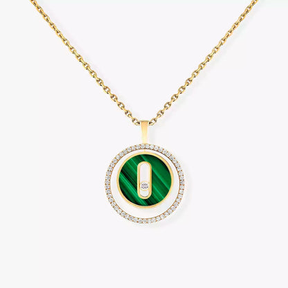 [Glow Jewelry]Lucky Move Diamond Necklace in Rose Gold and White Mother-of-Pearl