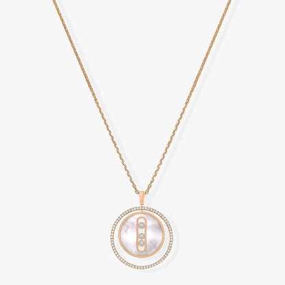 [Glow Jewelry]LUCKY MOVE MM NACRE BLANCHE DIAMOND NECKLACE
