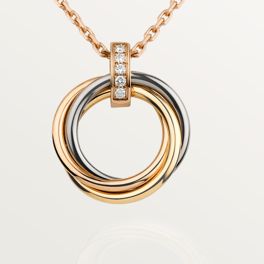 „Glow Jewelry“ HALSKETTE TRINITY GOLD DIAMANTEN