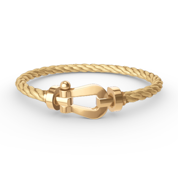 „Glow Jewelry“ FORCE GROSSES HUFEISEN OHNE DIAMANT ARMBAND GOLD
