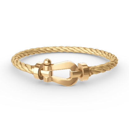 „Glow Jewelry“ FORCE GROSSES HUFEISEN OHNE DIAMANT ARMBAND GOLD