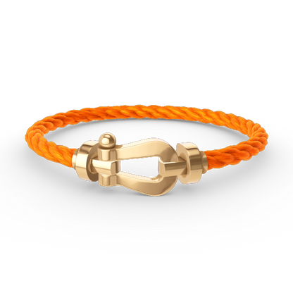 „Glow Jewelry“ FORCE GROSSES HUFEISEN OHNE DIAMANT ARMBAND GOLD