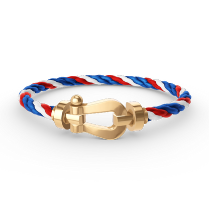 „Glow Jewelry“ FORCE GROSSES HUFEISEN OHNE DIAMANT ARMBAND GOLD