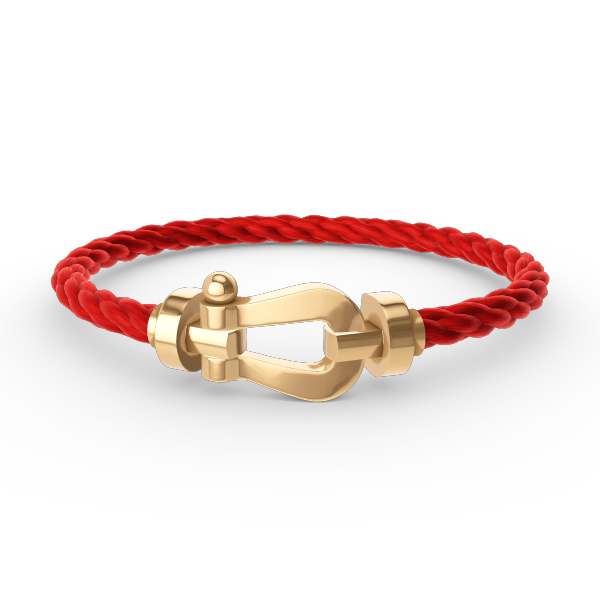 „Glow Jewelry“ FORCE GROSSES HUFEISEN OHNE DIAMANT ARMBAND GOLD