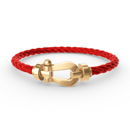 „Glow Jewelry“ FORCE GROSSES HUFEISEN OHNE DIAMANT ARMBAND GOLD