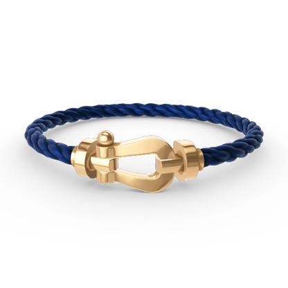 „Glow Jewelry“ FORCE GROSSES HUFEISEN OHNE DIAMANT ARMBAND GOLD