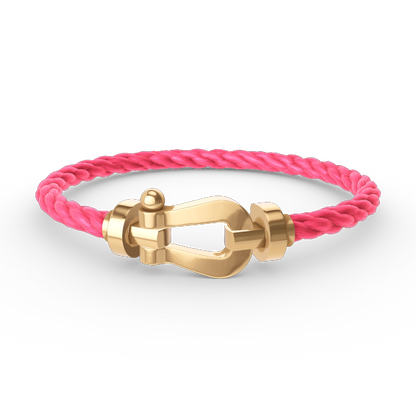„Glow Jewelry“ FORCE GROSSES HUFEISEN OHNE DIAMANT ARMBAND GOLD