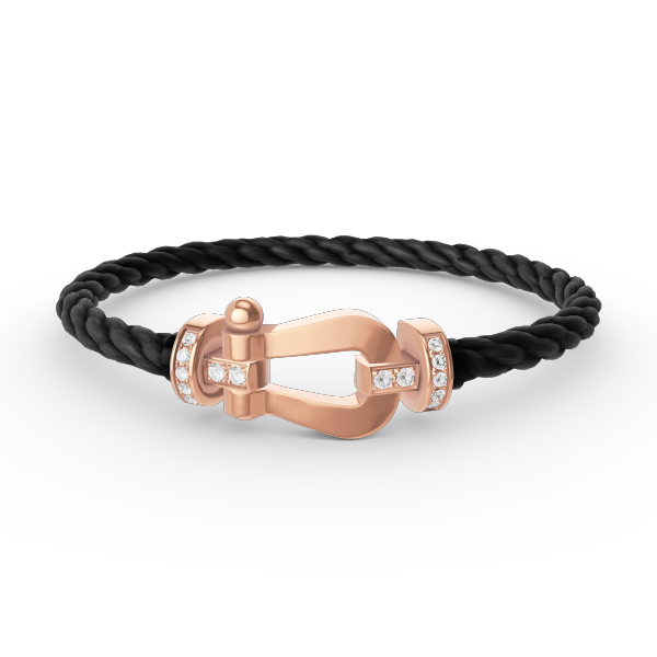 ¡®Glow Jewelry¡¯FORCE LARGE HORSESHOE HALF DIAMOND BRACELET ROSE GOLD