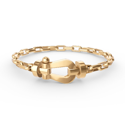 ¡®Glow Jewelry¡¯FORCE LARGE HORSESHOE CLASP  METAL BRACELET