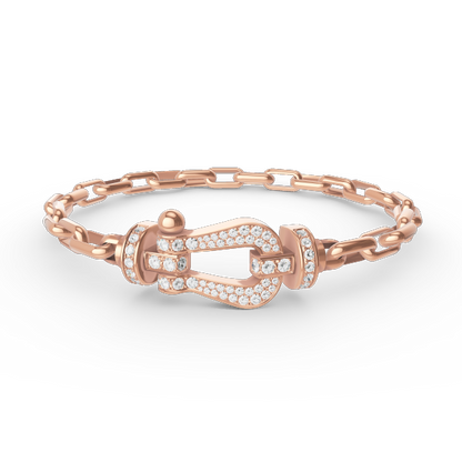 ¡®Glow Jewelry¡¯FORCE LARGE HORSESHOE CLASP  METAL BRACELET