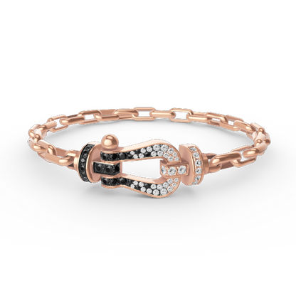 ¡®Glow Jewelry¡¯FORCE LARGE HORSESHOE CLASP  METAL BRACELET