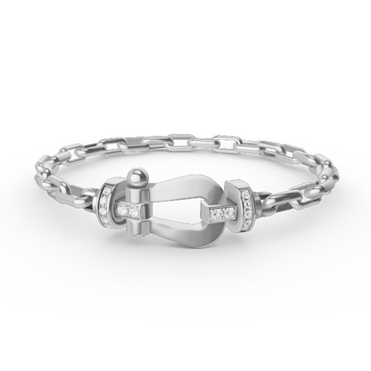 ¡®Glow Jewelry¡¯FORCE LARGE HORSESHOE CLASP  METAL BRACELET