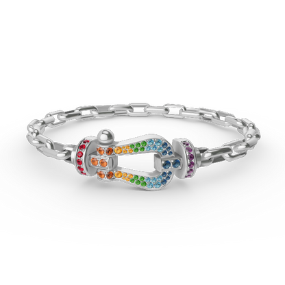 ¡®Glow Jewelry¡¯FORCE LARGE HORSESHOE CLASP  METAL BRACELET