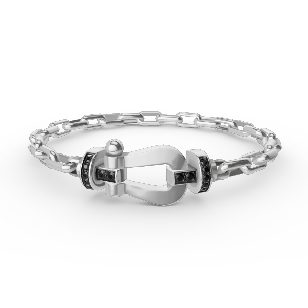¡®Glow Jewelry¡¯FORCE LARGE HORSESHOE CLASP  METAL BRACELET