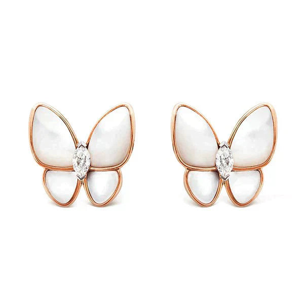 ¡®Glow Jewelry¡¯SCHMETTERLING MOP DIAMANT OHRRINGE