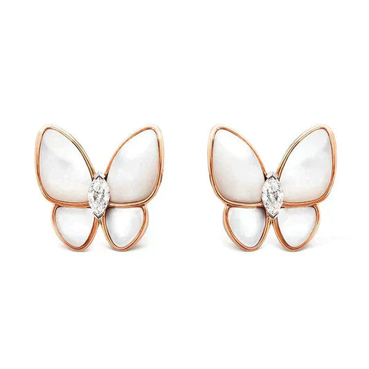 [Glow Jewelry]BUTTERFLY MOP DIAMOND EARRINGS