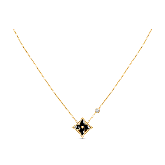 „Glow Jewelry“ STAR BLACK MOP HALSKETTE