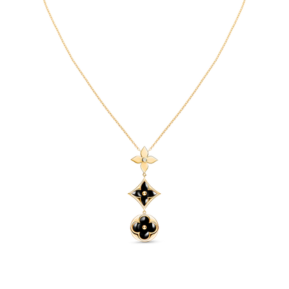 ¡®Glow Jewelry¡¯STERN- UND SONNEN-ONYX-ROSÉGOLD-HALSKETTE