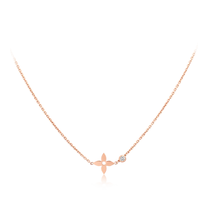 [Glow Jewelry]BLOSSOM PENDANT PINK GOLD AND DIAMOND