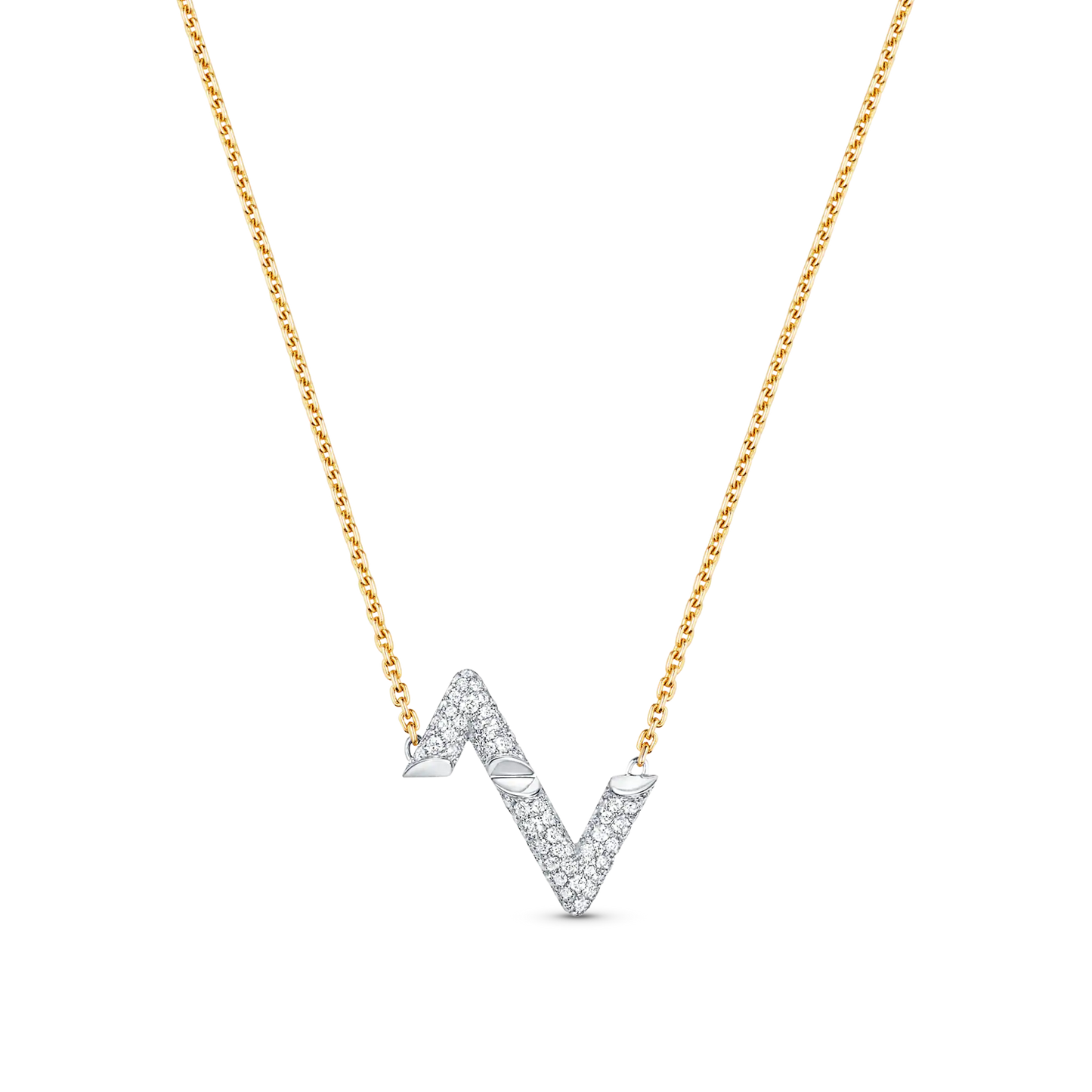 [Glow Jewelry]VOLT SILVER DIAMOND PEDANT NECKLACE