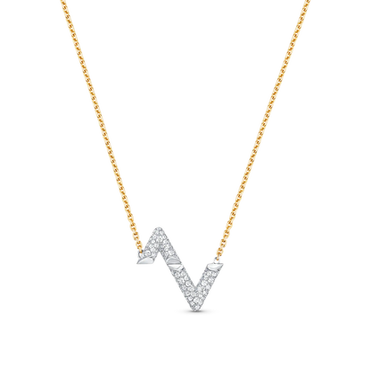 ¡®Glow Jewelry¡¯VOLT SILVER DIAMOND PEDANT NECKLACE