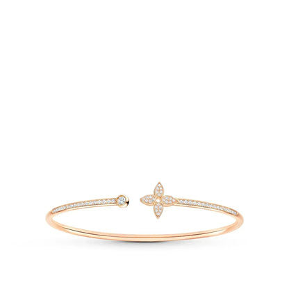 „Glow Jewelry“ IDYLLE ARMBAND AUS ROSÉGOLD, OFFEN, MIT DIAMANTEN BESETZT