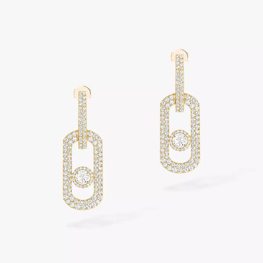 [Glow Jewelry]So Move XL Pave_-Set Diamond Pendant Earrings