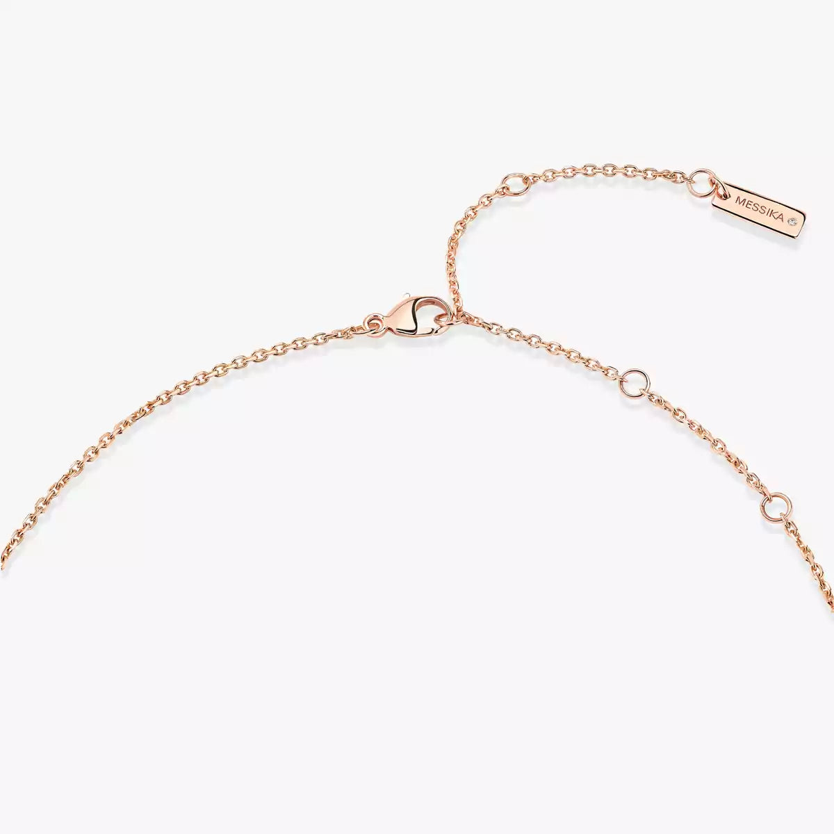 [Glow Jewelry]Lucky Eye Diamond Necklace in Rose Gold and Turquoise