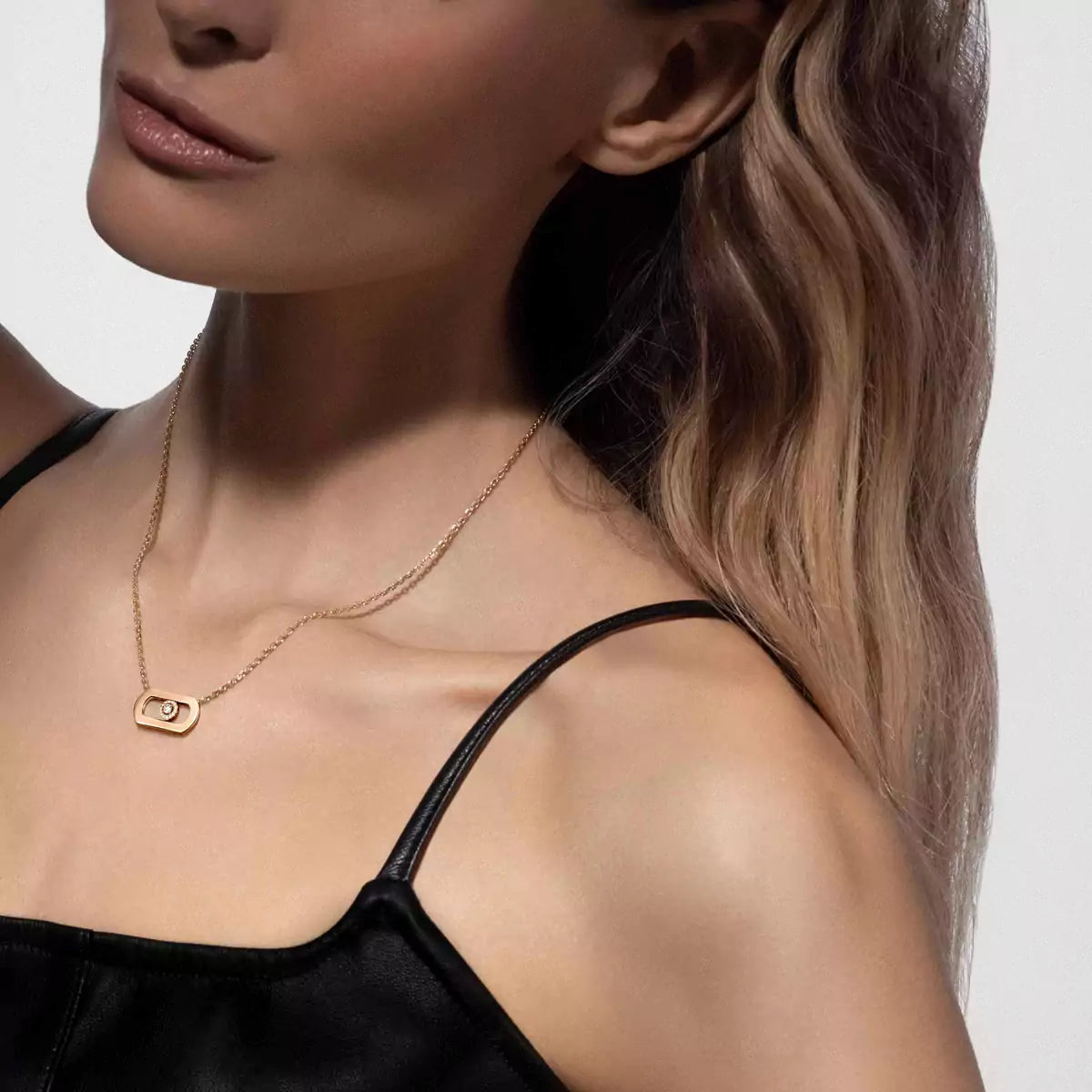 [Glow Jewelry]So Move Diamond Necklace in Gold