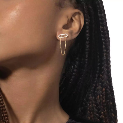 [Glow Jewelry]Move Uno Diamond Earrings