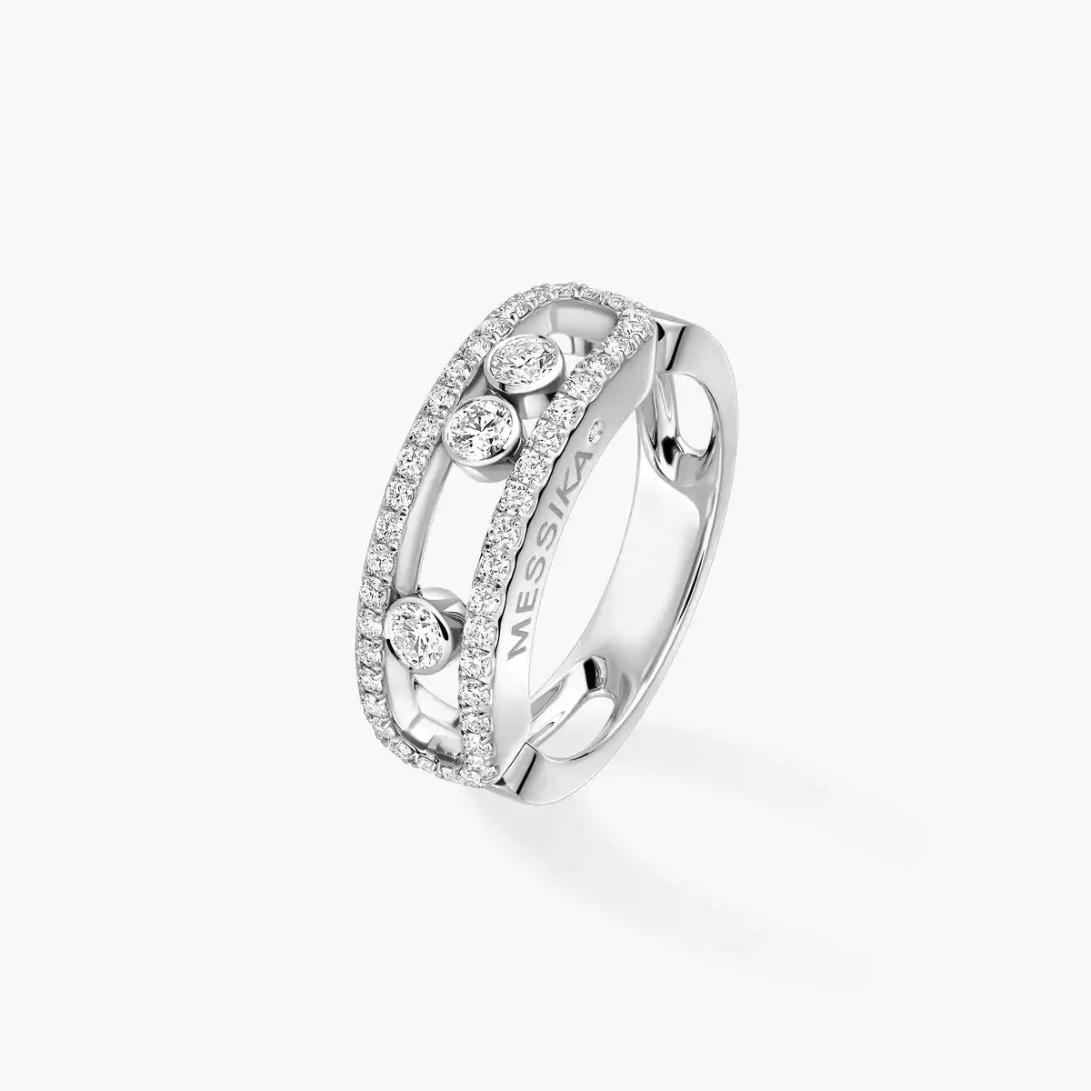 [Glow Jewelry] Move Gold Diamond Pave_ Ring