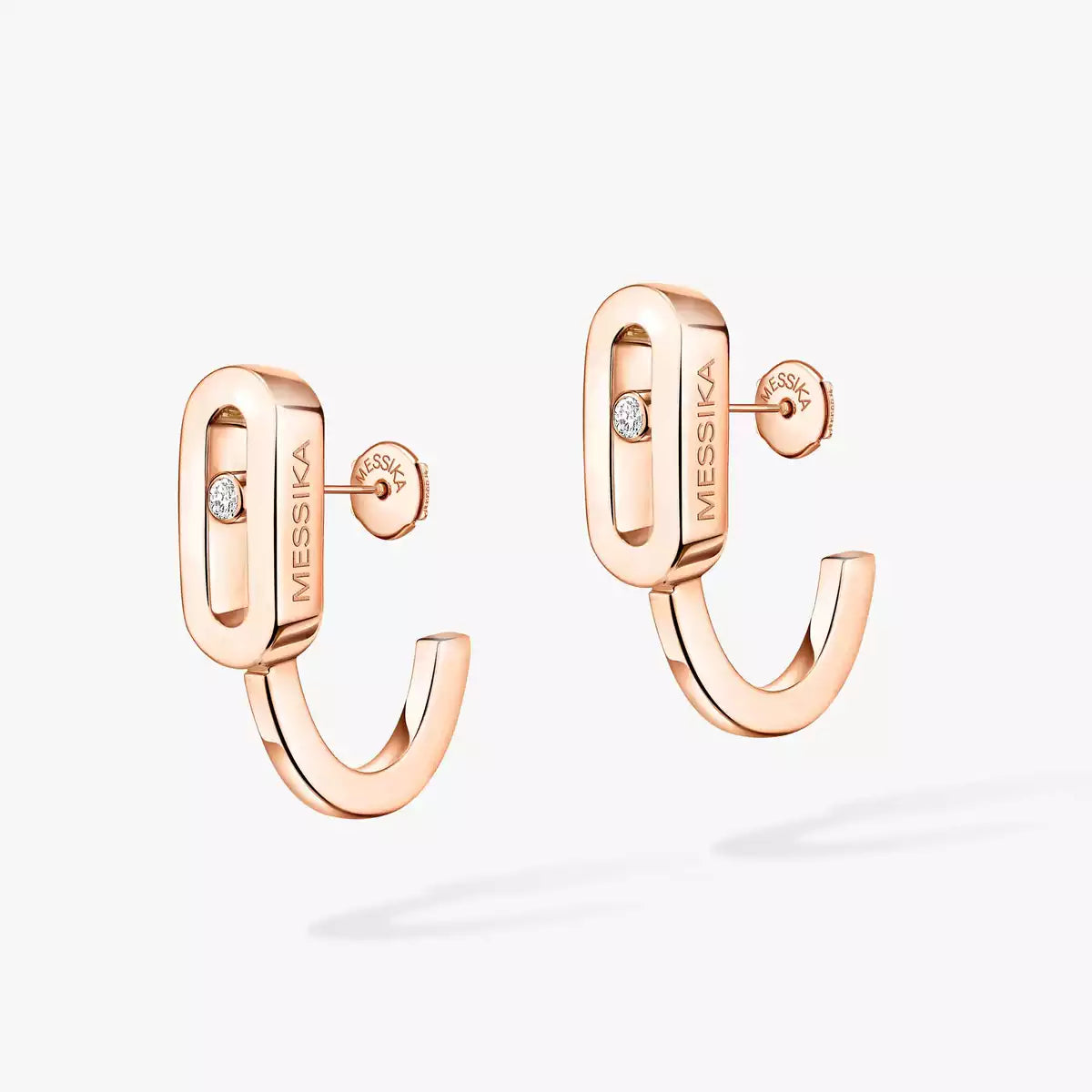 [Glow Jewelry]Diamond Mini Hoop Earrings Move Classique